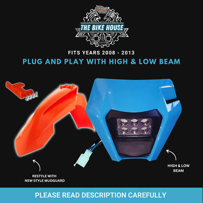 KTM 2008-2013 6 LED Bleu Super Brillant Phare 4200 Lumens Tpi Sauf XC Léger