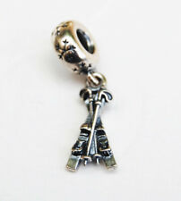 Mireval Sterling Silver Antiqued Skis Charm on an Optional Charm Holder 