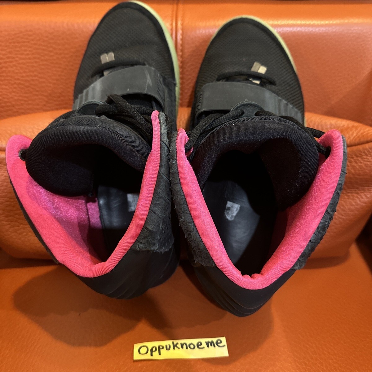 Size 10.5 - Nike Air Yeezy 2 NRG Solar Red 2012 - Preowned 508214 
