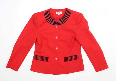 sandy tai Damen Jacke Blazer rot gestreift Größe S