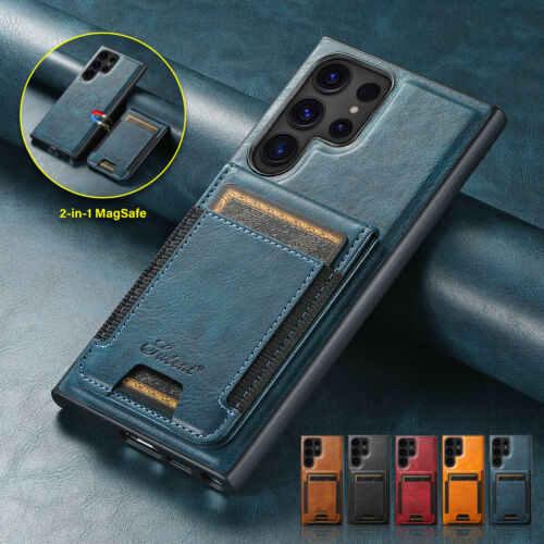 For Samsung Galaxy S24 Ultra S23 S22 Note 20 2in1 Magsafe Case Card Wallet Cover - Picture 1 of 64