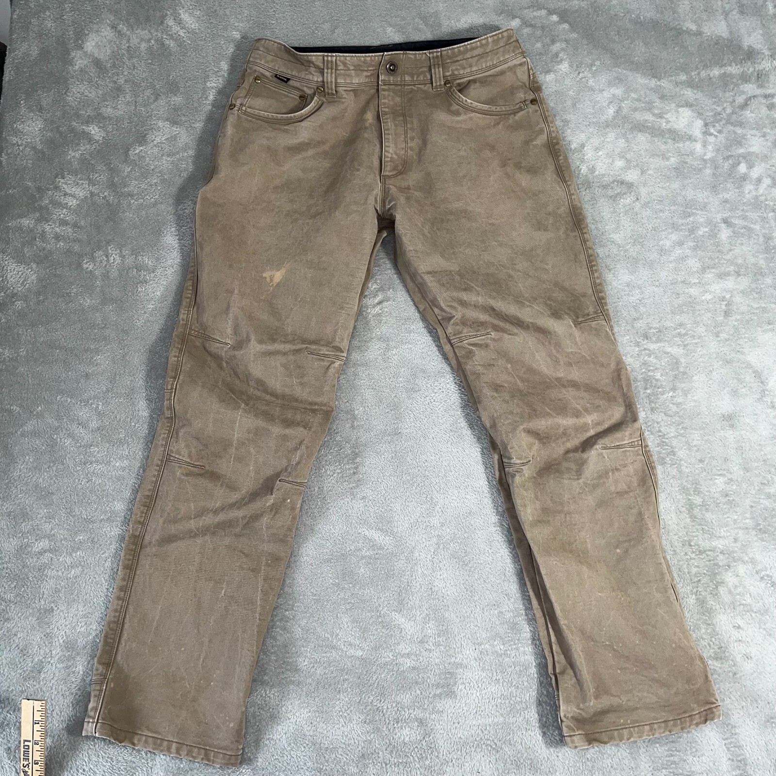 Kuhl Mens Ryder Vintage Pantina Dye Brown Hiking Pants 34x32 Gorpcore Style