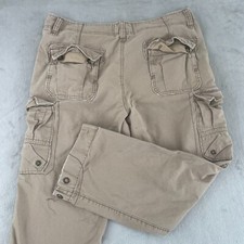 Vintage Ocean Pacific OP Cargo Pants Men 38x30 Beige Baggy Relaxed Straight Y2K