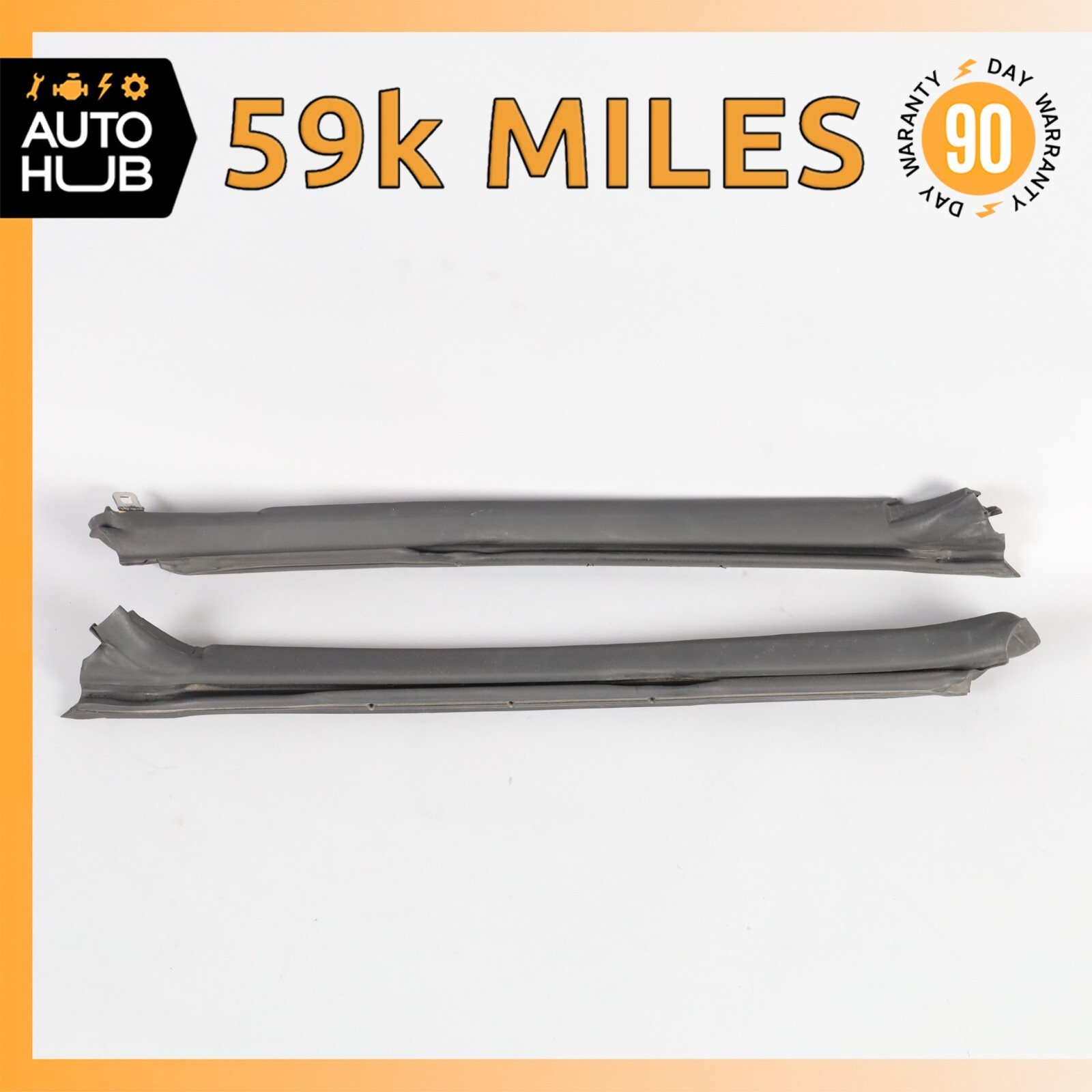 07-12 Bentley Continental GTC Left & Right A Pillar Weather Strip Gasket OEM 59k