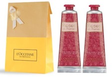 2 PC L'Occitane En Provence ROSES ET REINES Nail Hand Cream 2 X 1.0 OZ NIB