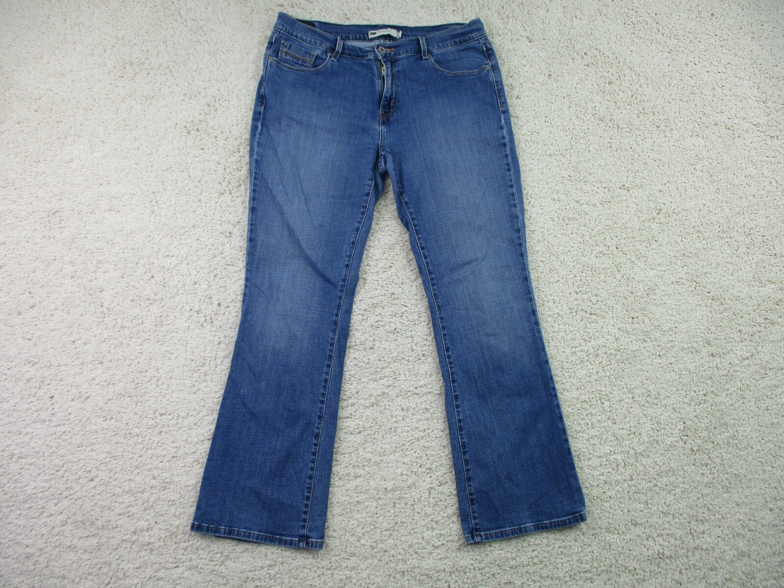 Levis 515 Jeans Womens 34 Blue Denim Boot Cut Stretch Casual Mid Rise Cotton F33