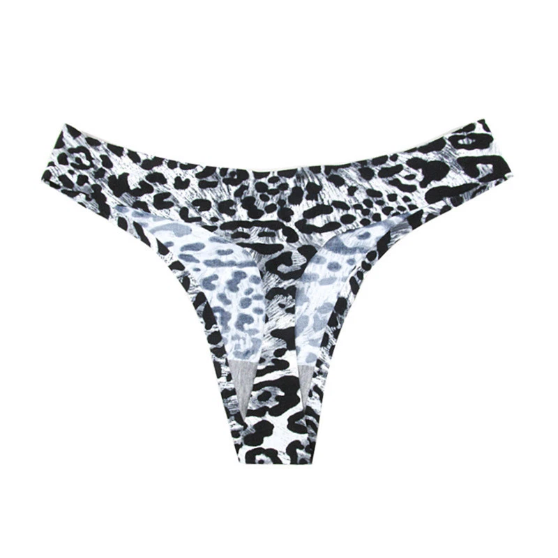 Ladies Sexy Leopard G-String Panties Lingerie Seamless Thongs Briefs Underwear - Image 4 of 4