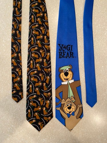 Vintage Lot of 2 Novelty Yogi Bear Ties from a Teacher’s Tie Collection | eBay