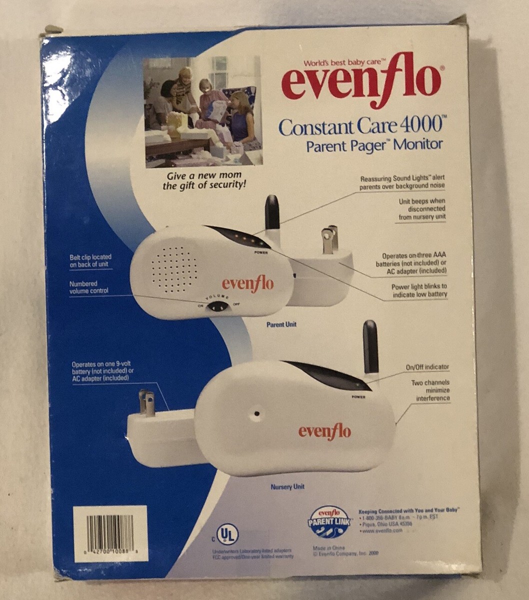 Evenflo Constant Care 4000 Parent Pager Monitor 2-way 600 Ft Range - Pre  Owned | eBay