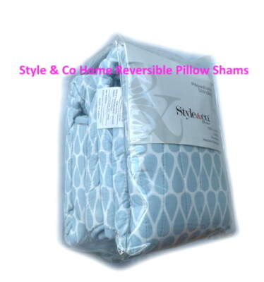 Style & Co Home Reversible 2 Standard   Pillow Shams 