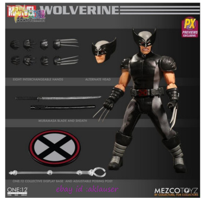 Mezco Toyz 1/12 PX Marvel X-Man Wolverine Action Figure Toy Model