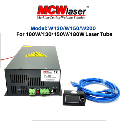 MCWlaser 120W CO2 Laser Power Supply For 100W 130W Laser Tube Laser Cutting
