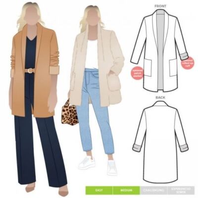 Style Arc Schnittmuster Loren Jacke Gr. 10-22
