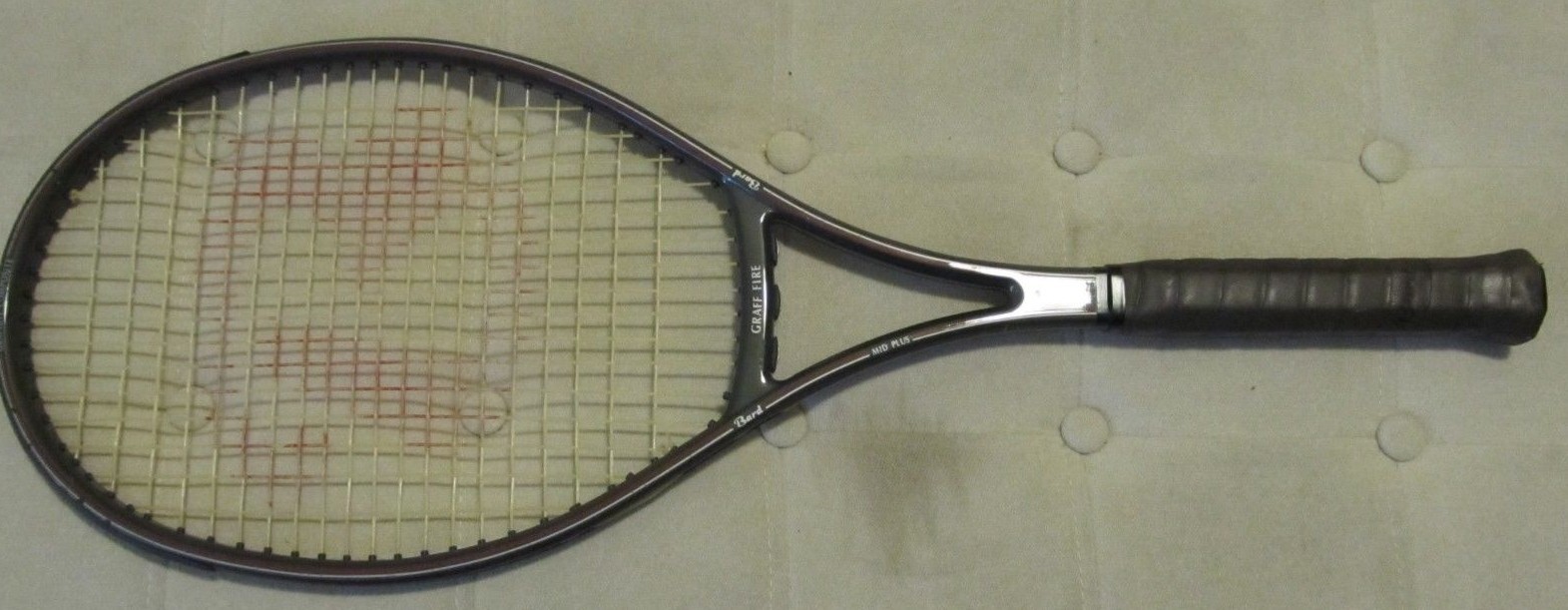 ORIGINAL BARD GRAFF FIRE GREAT PLAYING TENNIS RACKET LATE 1980 vguc | eBay