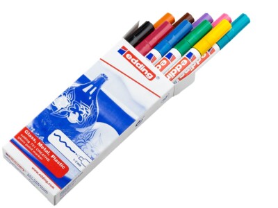10er Set Edding 751 Lackmarker 10 versch. Farben Permanentmarker 1 - 2 mm