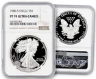 1986-S American Silver Eagle Proof NGC PF70 Ultra Cameo