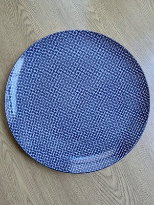 Sainsburys Home Speiseteller 27cm/10 5/8'' blau geometrisch Top Zustand