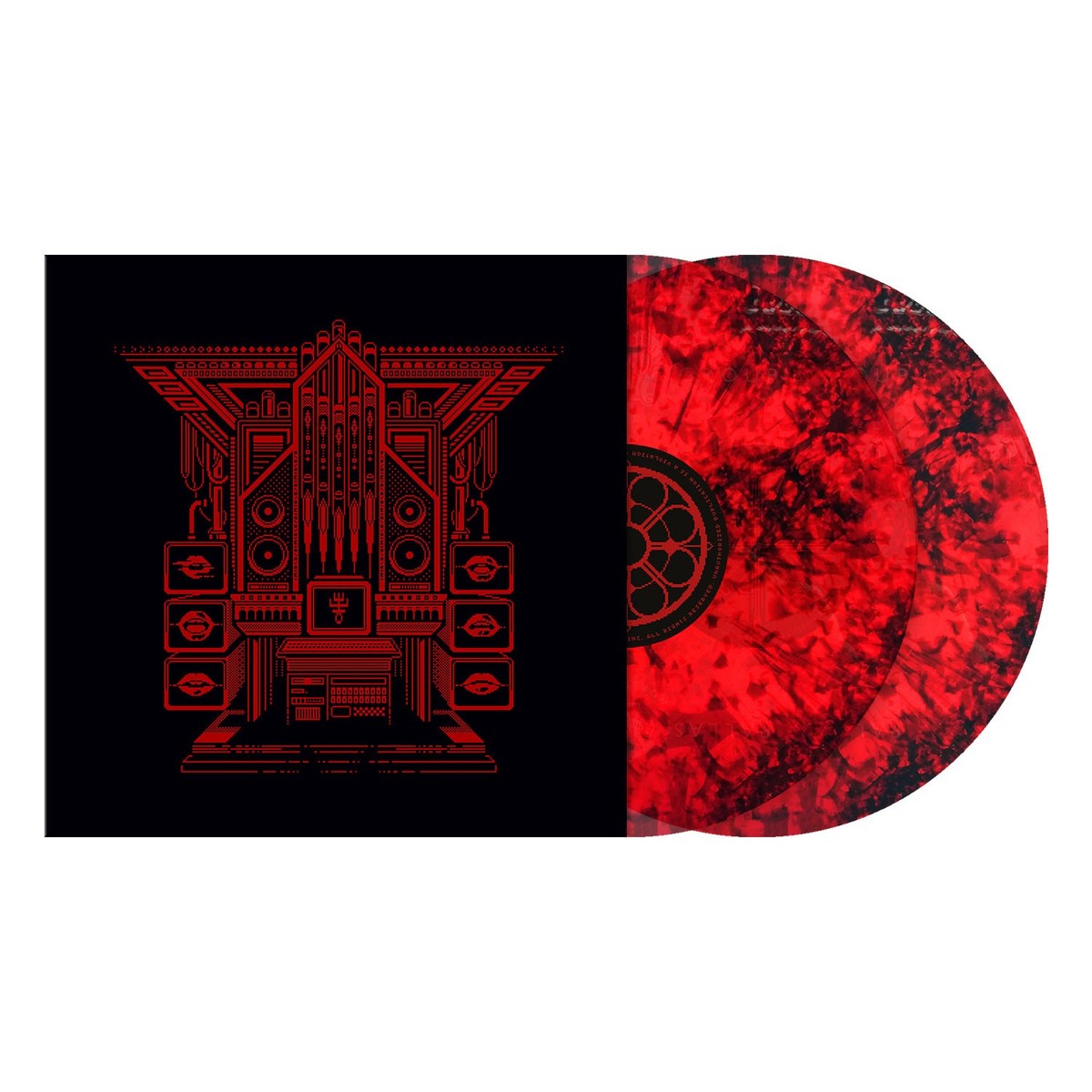 Keygen Church Nel Nome Del Codice 2LP Transparent Red Black Dust