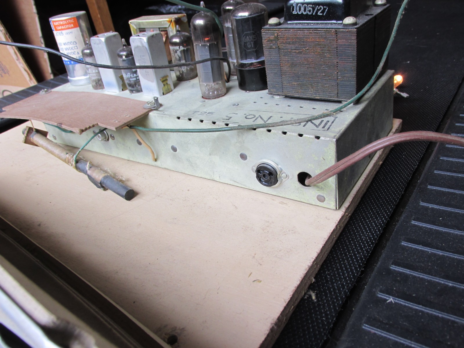 Mono 6BQ5, 12AX7A, GAX7, 6BA6 TUBE  AMPLIFIER AMP w/ RARE Rola, Amperex Working