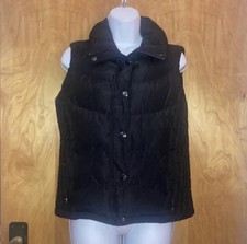 Kenneth Cole Reaction Black Down Quilted Vest Size Small