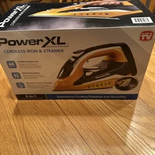 IRON & STEAMER CORDLESS POWER XL NEW IN BOX!