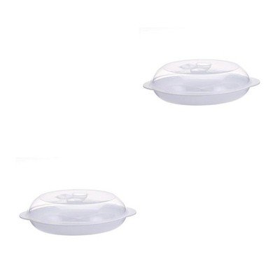  Set of 2 Mikrowellen-kochgeschirr Eier-dampfgarer Küchengeräte Küchenbedarf