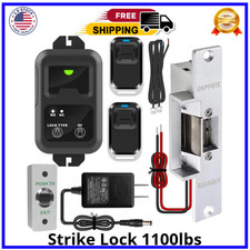 Access Control Electric Strike Door Lock Fail-Secure Kit System with Remote Cont