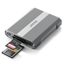 CFexpress Type B and SD4.0 UHS-II Dual-Slot Memory Card Reader
