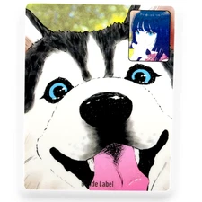 Husky & Girl Face-Time ✦ B-Side Label Sticker
