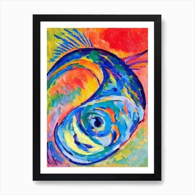 Mahi Mahi Matisse inspirierter Kunstdruck gerahmtes Wandbild Poster Leinwanddruck Bild