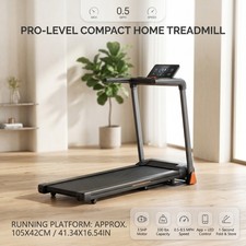 3.5 Folding Treadmill Large 105x42cm Running Platform Indoor Fitness Workout