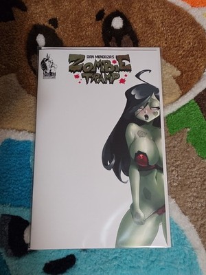 Dan Mendoza Zombie Tramp 60 partial Blank Cover Kickstarter