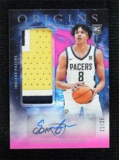 2024 Panini Origins Rookie Jersey Pink 21/25 Enrique Freeman #RJA-EFP Auto 1p7c