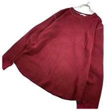 nanamica Waffle Thermal Long Sleeve T-Shirt Red M Made in Japan F/S