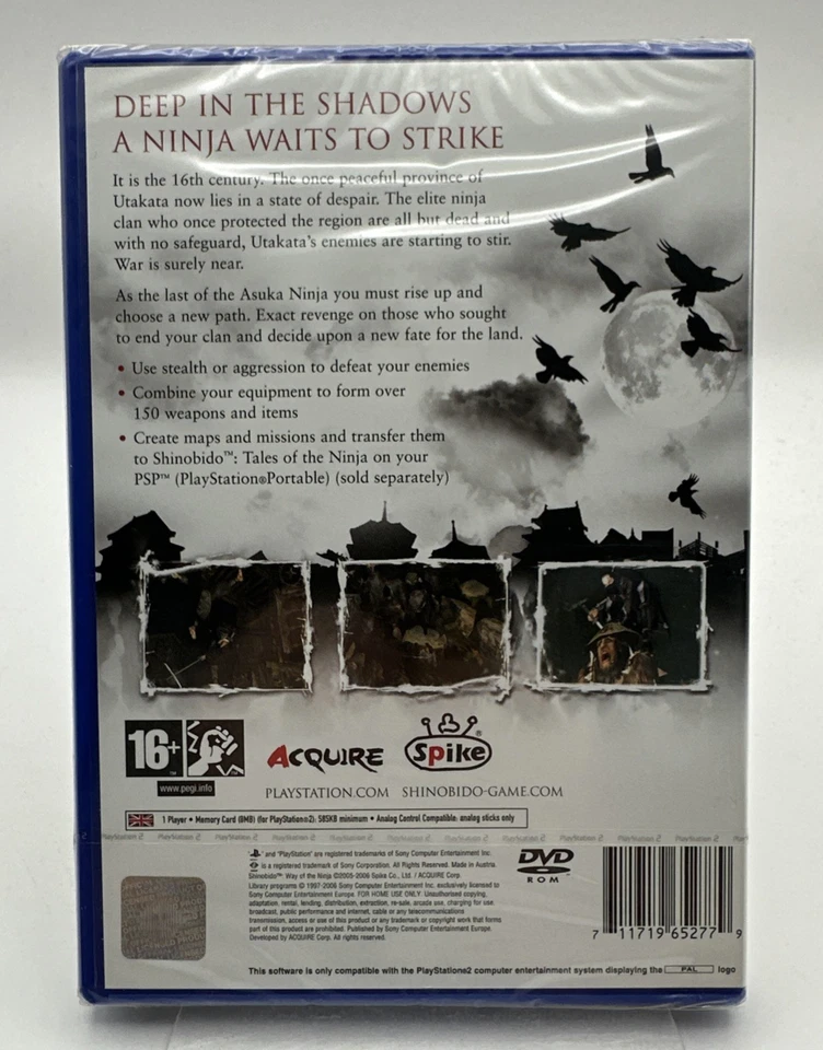 PS2 Shinobido Way Of The Ninja, nuovo e sigillato in fabbrica - Immagine 2 di 4