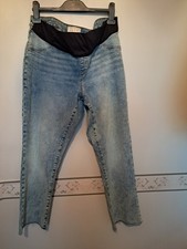 Ladies Size 14 Maternity Staight Cut Jeans From Primark Excellent Condition