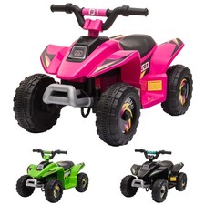 HOMCOM Quad Elettrico per Bambini 6V Velocità 2.8-4.6km/h Età 18-36 Mesi
