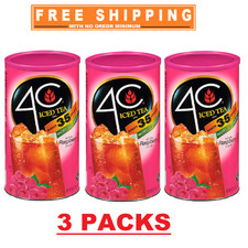 3 Pack - 4C 35 QT Raspberry Iced Tea Mix 82.6 oz.