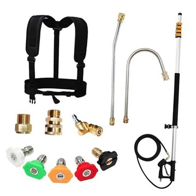 #ad Direct Telescoping Pressure Washer Extension Wand 20#x27; Power Washer Gutter $56.03