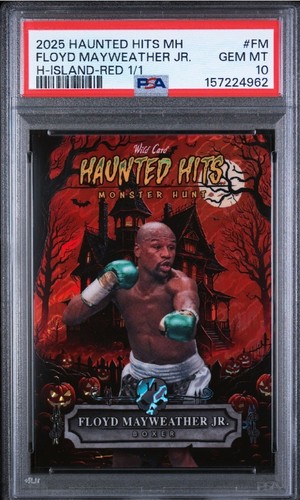Wild Card 2025 Floyd Mayweather Jr H-Island-Red 1/1 PSA 10 HHH-FM