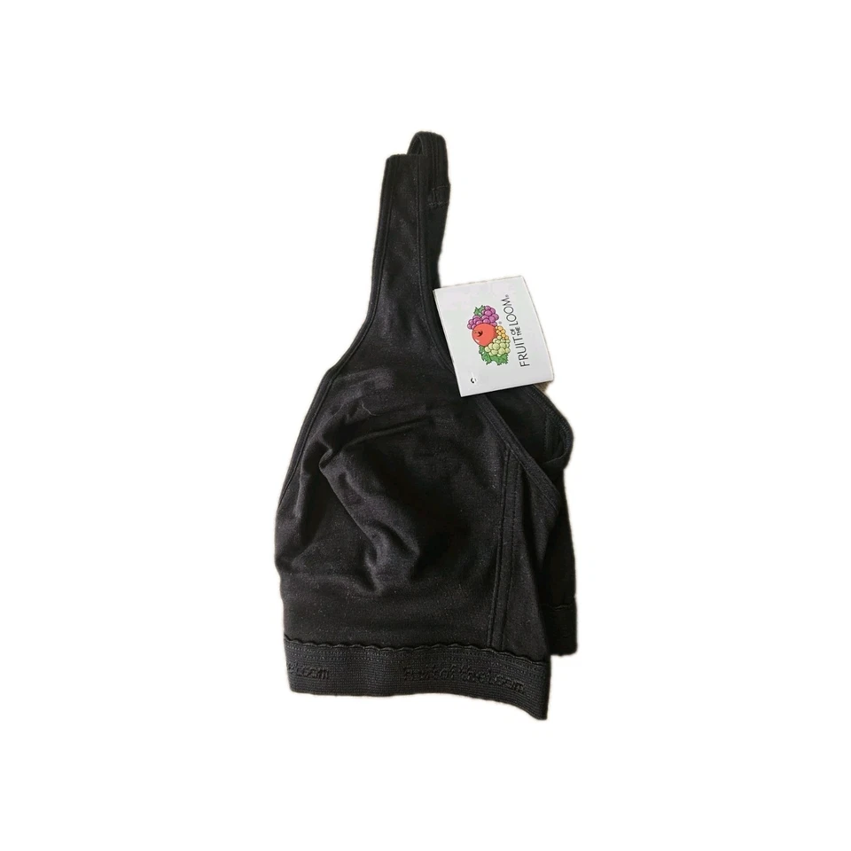 Bro inalámbrico completo Fruit Of The Loom para mujer talla Sc color negro.     090 Foto 3 de 4