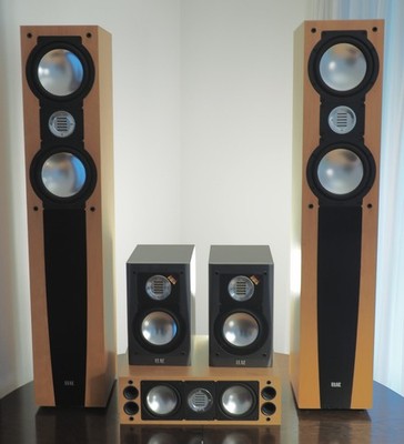 lautsprecher  surround system - 5 elac boxen gebraucht / Erle