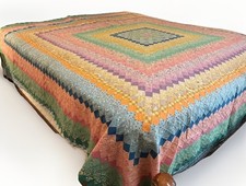 NEW Quilt 30s-40s Repro Feedsack "Trip Around the World" Sawtooth Edge PLSE READ