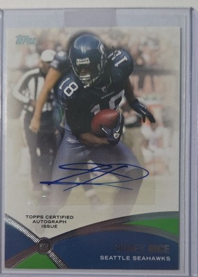 2012 Topps - Prolific Playmakers Autographs Sidney Rice #PPA-SR (AU)
