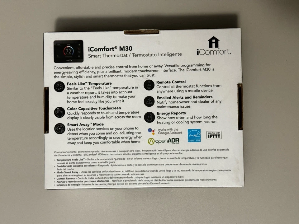 Lennox iComfort M30 Universal Smart 4.3" LCD Color Display Programmable WiFi - Image 2 of 2