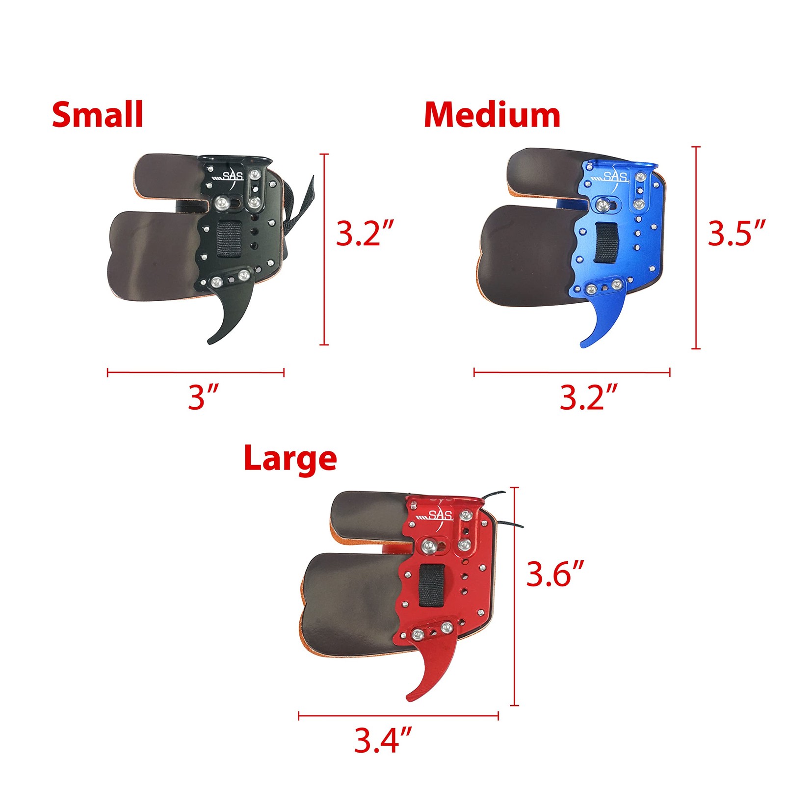 Southland Archery Supply Sas Elite Aluminum Suede and Leather Finger Tab