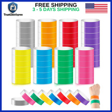 800PCS Event Wristbands Paper Waterproof Tyvek Bracelets Multicolor