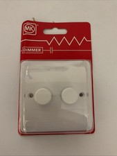 Mk 2 Gang Dimmer K1532whi 40w - 250w  Halogen Only