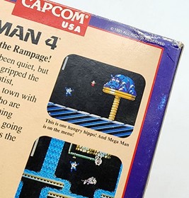  Mega Man 4 (Nintendo NES) Authentic Box & Game Only! *No Manual* Prev. Rental
