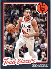 2025-26 Topps #80BK-11 Kris Murray 1980-81 Topps Basketball Trail Blazers